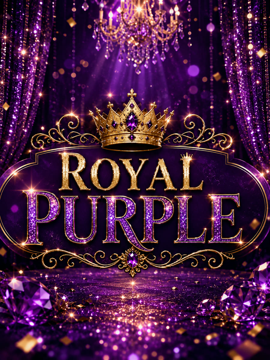 Affiche van Royal Purple, het koningsnachtfeest bij Premier